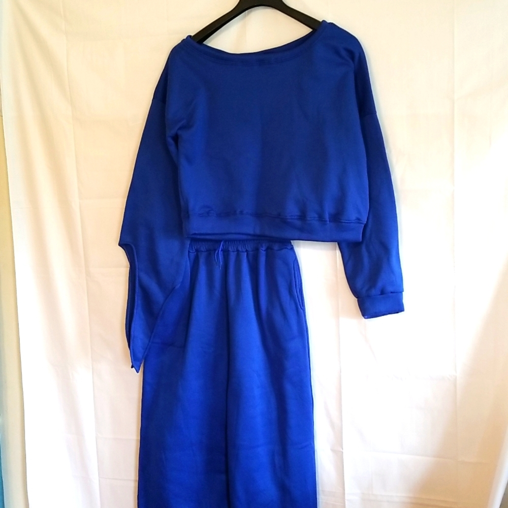 2 piece wide leg sweater set